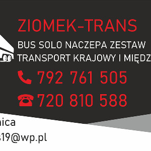 "ZIOMEK TRANS" Transport Drogowy Michał Ziomek